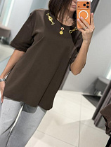 Футболка Comod 5708 brown - делук