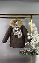 Куртка Delfinka 1818 brown - делук