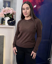 Свитер Style Nadezhda 8312 brown - делук