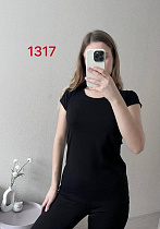 Футболка Fsn 1317-1 black - делук