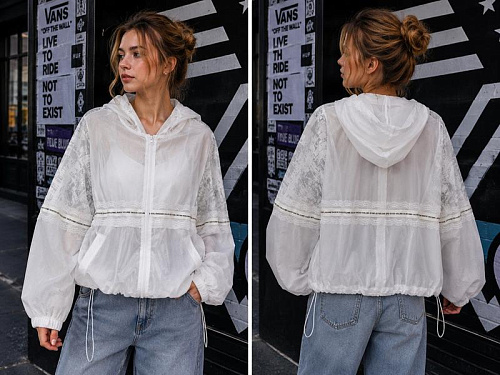 Ветровка New Season LV007 white - делук