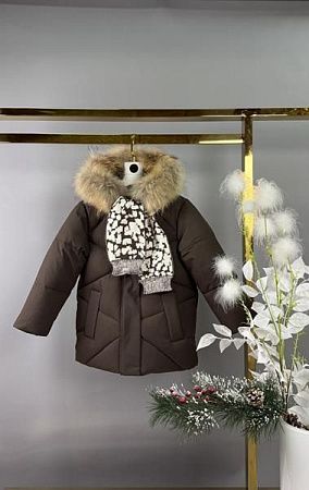 Куртка Delfinka 1818 brown - делук