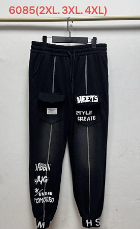 Штаны Спорт Saint Wish 6085 black - делук