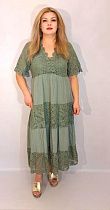 Платье Romeo Life RL373 khaki Платье Romeo Life RL373 khaki - делук