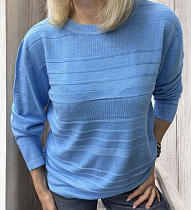 Свитер Elena&Vika 25222 l.blue - делук