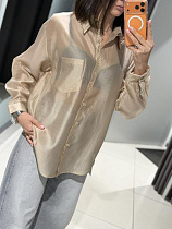 Рубашка Comod 3330 beige - делук