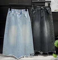 Юбка Delfinka XQ26 l.blue - делук