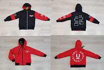 Куртка No Brand 21A36 black-red - делук