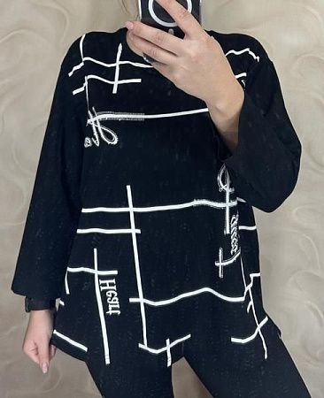 Свитер Levisha 27084 black - делук