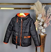 Куртка No Brand 9789 black-orange - делук