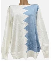 Свитер Ekvato 24043 white-l.blue - делук