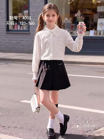 Рубашка Fashion Kids A002 white - делук