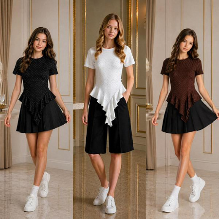 Футболка Karolina KR710 brown - делук
