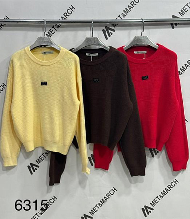 Свитер Met&March 6315 yellow - делук