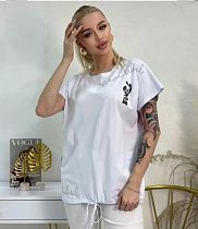 Футболка Elena&Vika 25308 white - делук