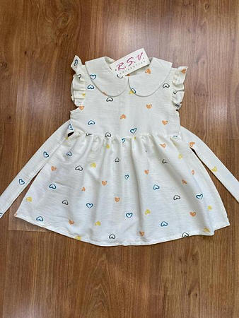 Платье Rsv 314-1 white-l.blue - делук