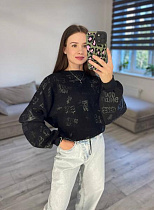 Свитер S.Style 301 black - делук