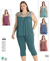 Пижама Cotpark 14568 l.green - делук