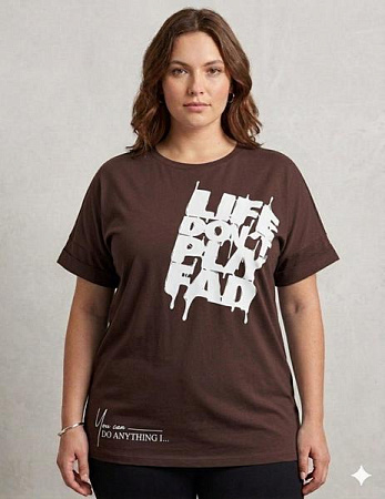 Футболка Newe 500 brown - делук