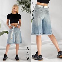 Бриджи Liana Denim 349-1 l.blue - делук