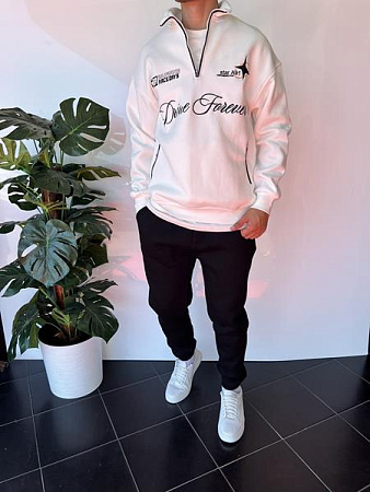 Свитер Three Black 2338 white Свитер Three Black 2338 white - делук