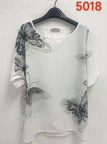 Футболка Lida 5018 white-grey - делук