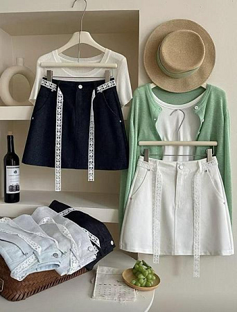 Юбка Nefertiti 9532 l.blue - делук