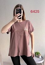 Футболка Fsn 6425 brown - делук