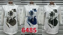 Свитер Gertie 6485 white-green - делук
