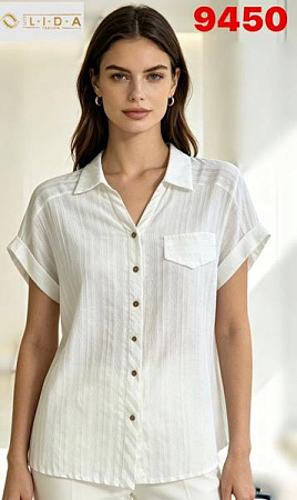 Рубашка Lida 9450 white - делук