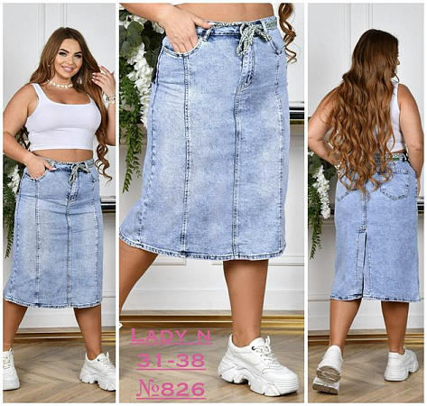 Юбка Jeans Club 826 l.blue - делук