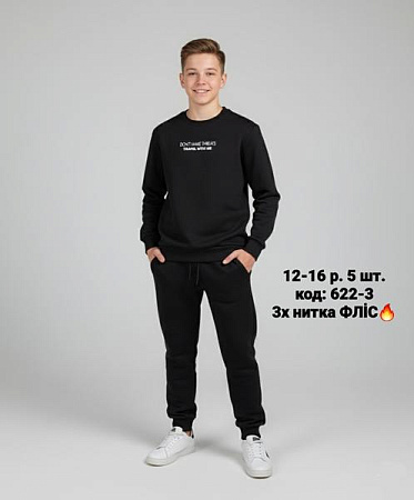 Костюм Спорт Amz 622-3 black - делук