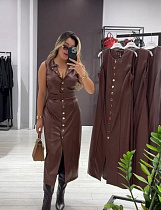 Платье Femzone 1173 brown - делук