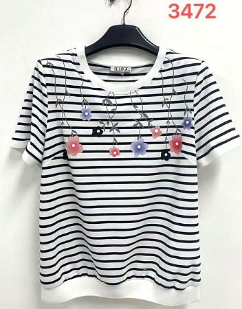 Футболка Lida 3472 white - делук
