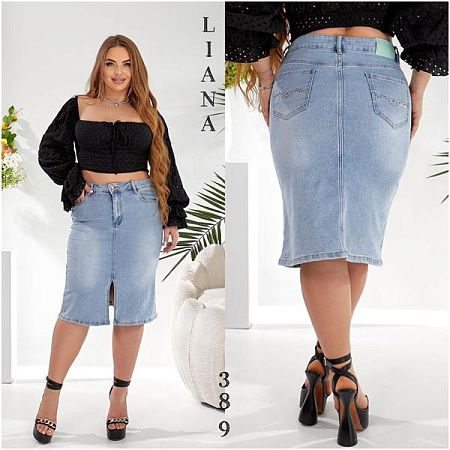 Юбка Liana Denim 389 l.blue - делук