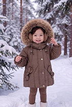 Куртка Delfinka 865 brown - делук
