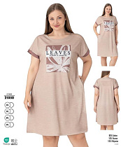 Ночнушка Cotpark 21050 beige - делук