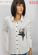 Рубашка Lida 8260 white - делук