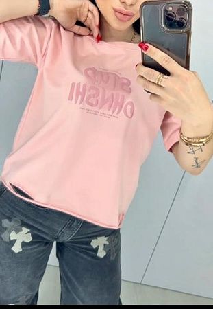 Футболка Lora LR58 pink - делук