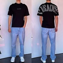 Футболка Three Black 2237 black - делук