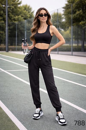 Штаны Спорт Loren 788 black - делук