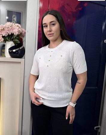 Футболка Style Nadezhda 2806 white - делук