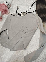 Топ Liza Brend 6548 grey - делук