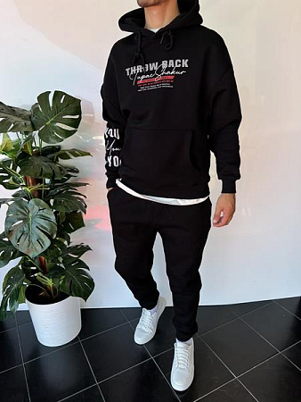 Худи Three Black 2320 black - делук
