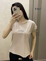 Футболка Fsn 7107 beige - делук