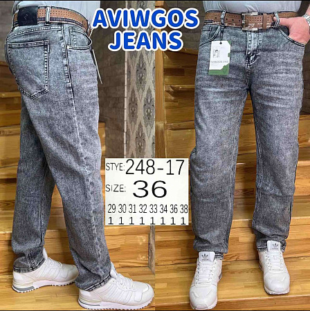 Джинсы God Baron 248-17 grey - делук