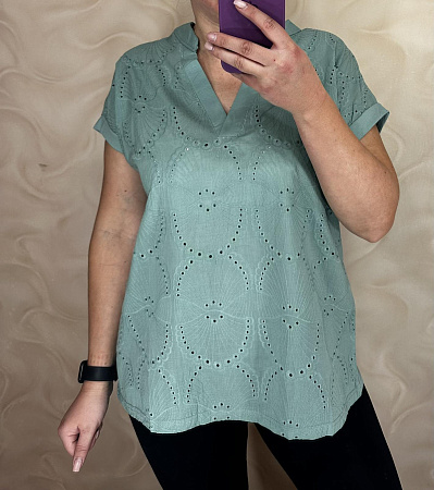 Футболка Levisha 26004 green - делук