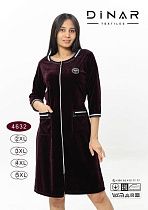 Халат Sss Annet DO-D4632 d.brown - делук