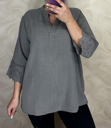 Блузка Levisha 26105 grey - делук