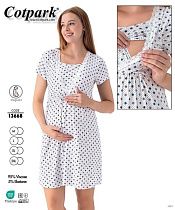 Ночнушка Cotpark 13668 white - делук